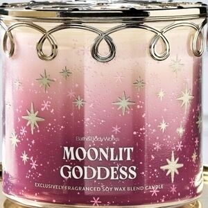 Bath & Body Works Moonlit Goddess Pink and Gold Candle